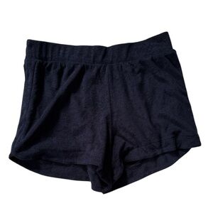 Navy Blue Terry Cloth Short